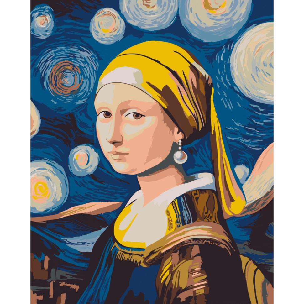 Картина по номерам ART CRAFT Мона с жемчужной серьгой 40x50 см Разноцветный (PM-194-K-1546)