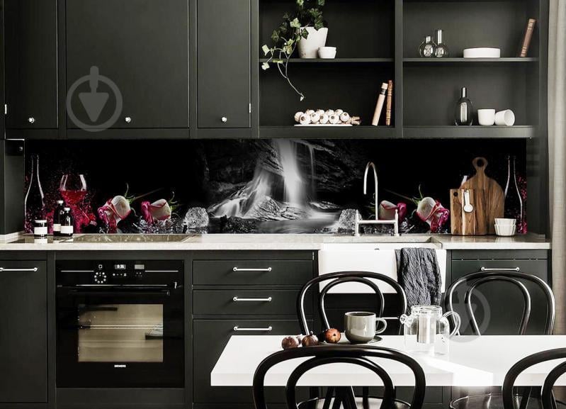 Наклейка виниловая кухонный фартук  Zatarga  "Брызги вина"  600х2500 мм