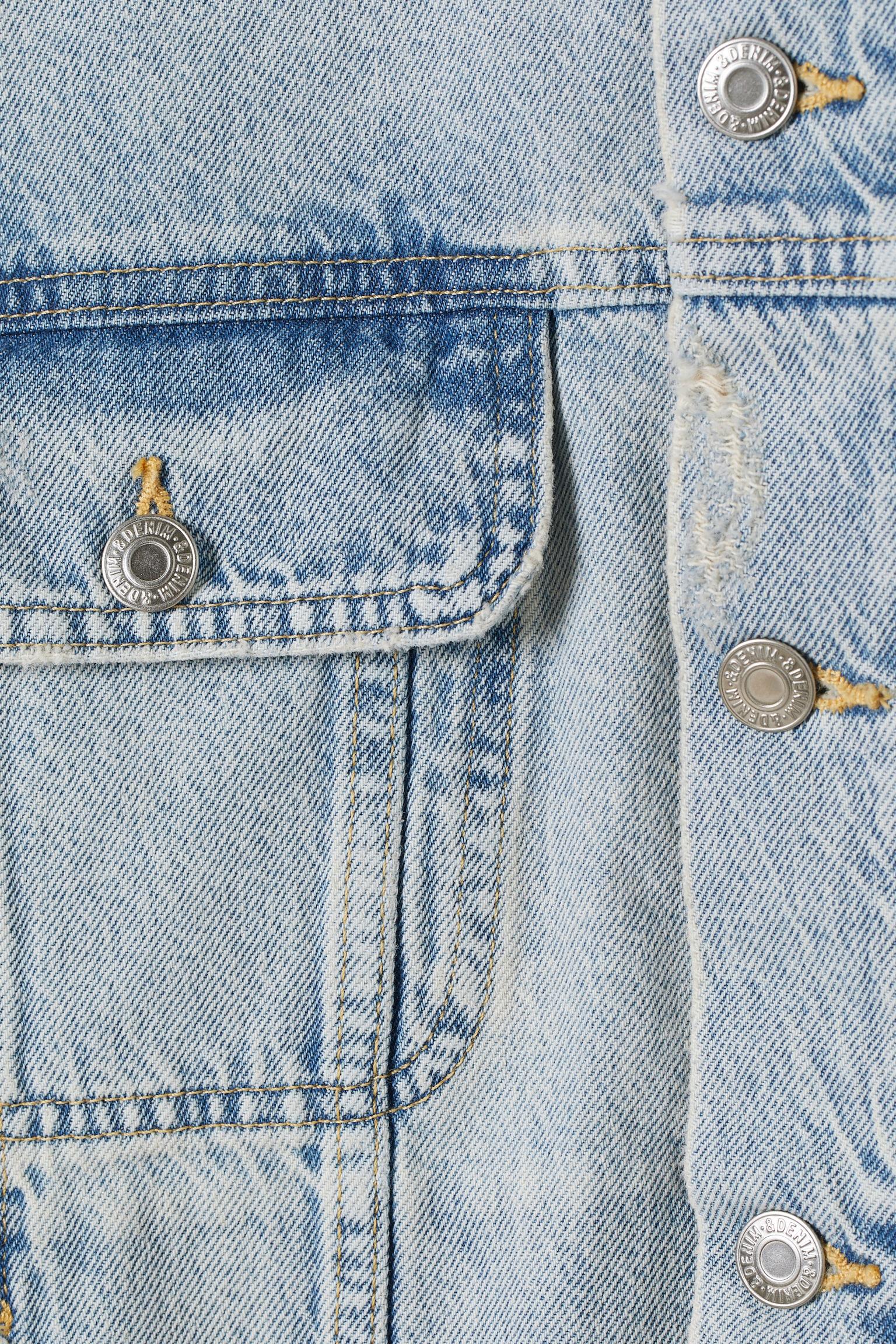 Куртка джинсова H&M S Блакитний (X303881135) - фото 2 Куртка джинсова H&M S Блакитний (X303881135) - фото 2