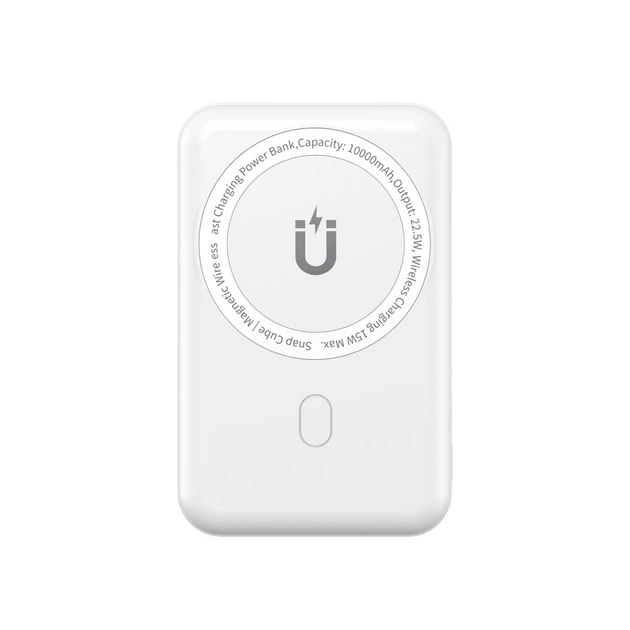 Повербанк WIWU Snap Cube Magnetic Wireless Charger Power Bank 10000 mAh SC1000WHT 3C White (KST-6973218947020)