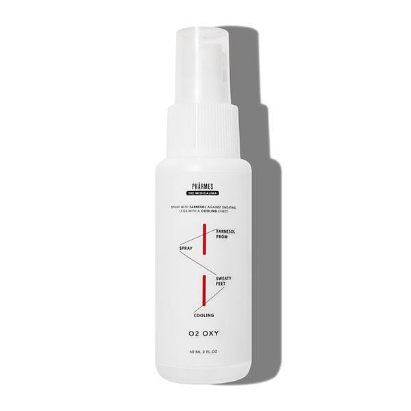 Спрей O2 OXY с фарнезолом против потливости ног с охлаждающим эффектом 60 мл (10698566)