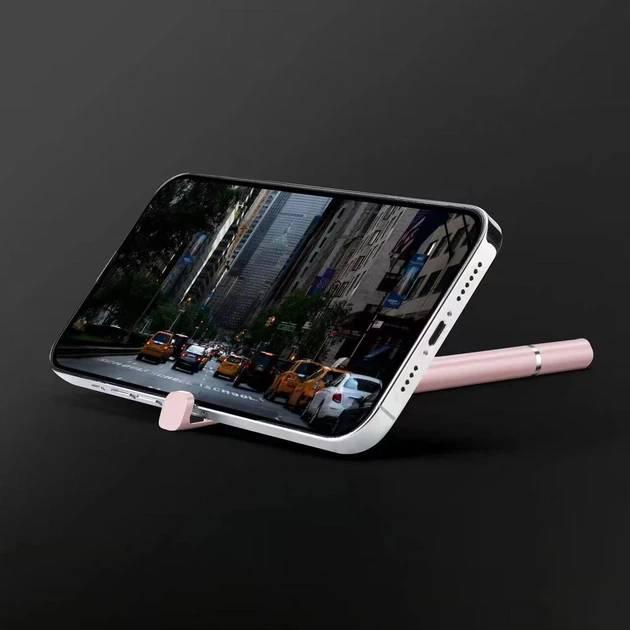 Стилус для рисования двухсторонний 2в1 Розовый - фото 2