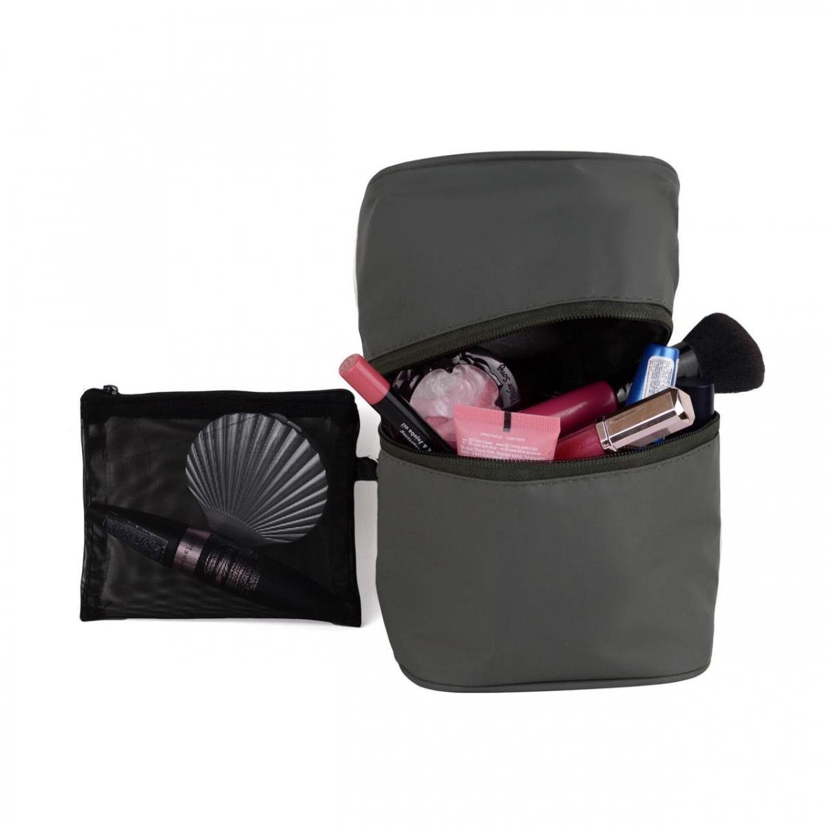 Косметичка-органайзер с карабином и внутренними карманами Серый (ОД-135-2) Косметичка-органайзер с карабином и внутренними карманами Серый (ОД-135-2)