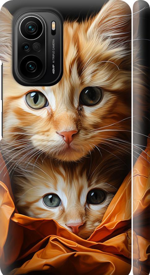 Чехол на Xiaomi Poco F3 Котики 2 (5664m-2280-42517)