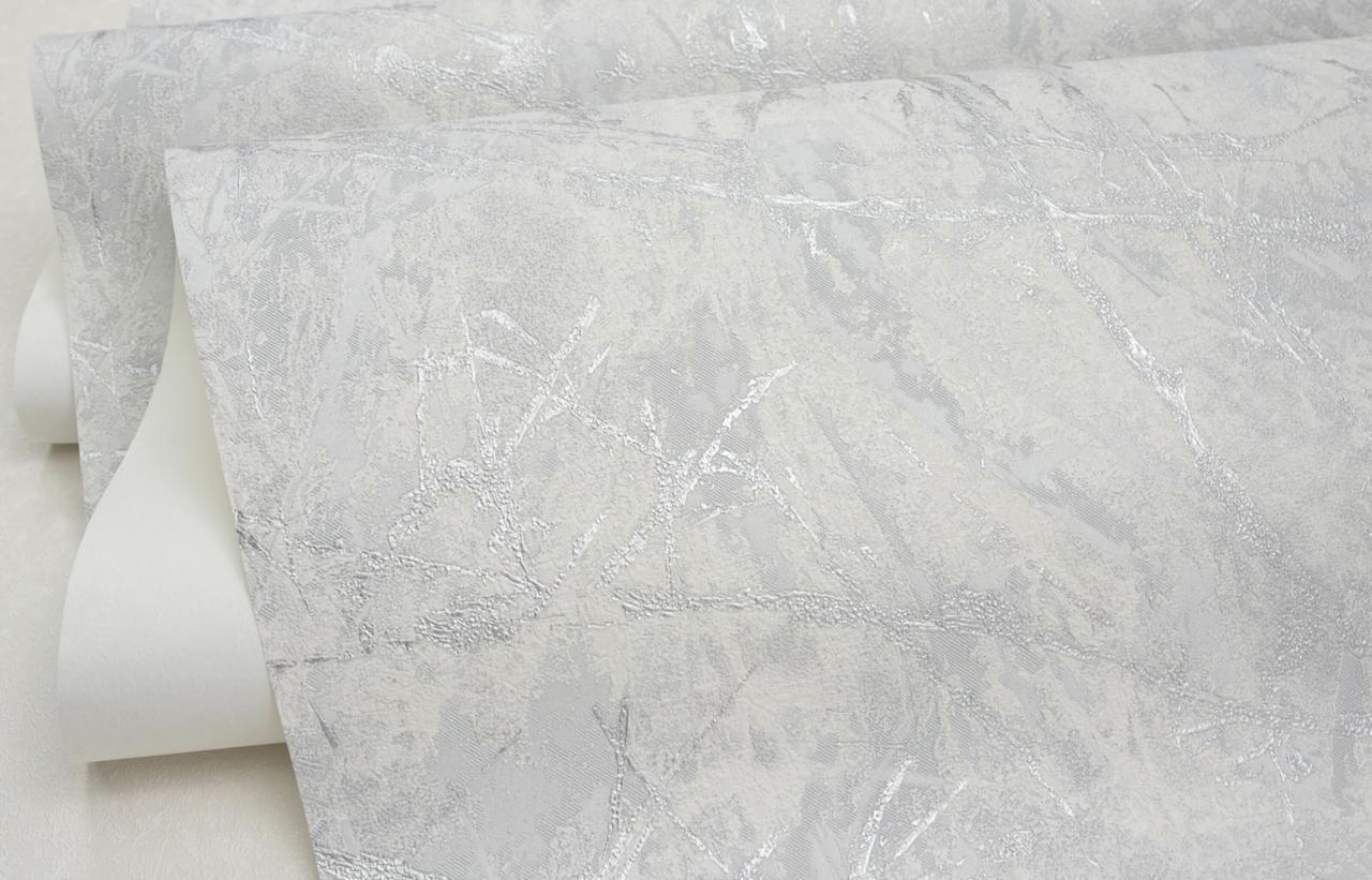 Шпалери флізелінові SINTRA ALICANTE 406212 вініл гарячого тиснення 1,06х10,05 м Сірий