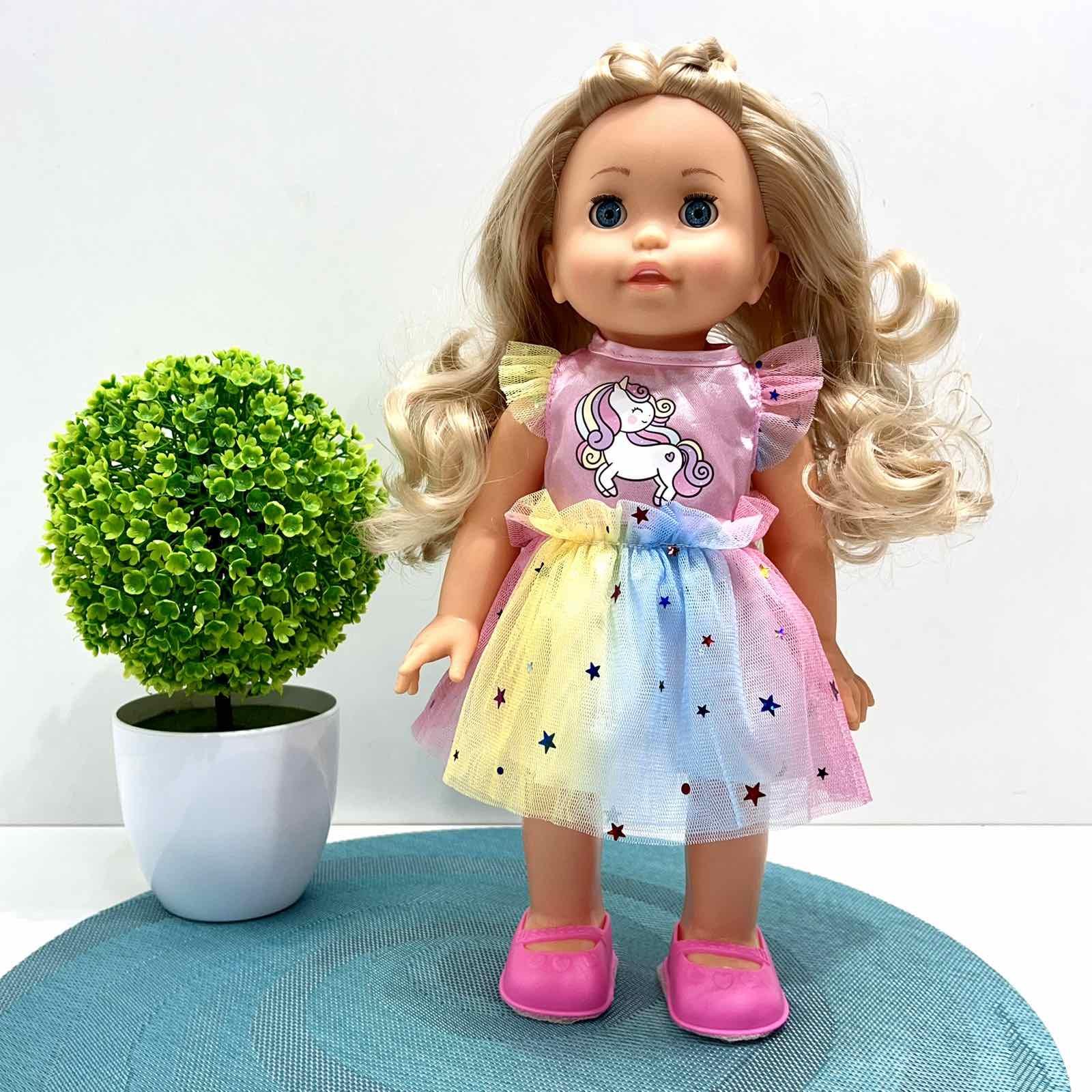 Кукла LimoToy Даша интерактивная шагает и говорит 10 забавных фраз 32 см (M 5080-1 RU)