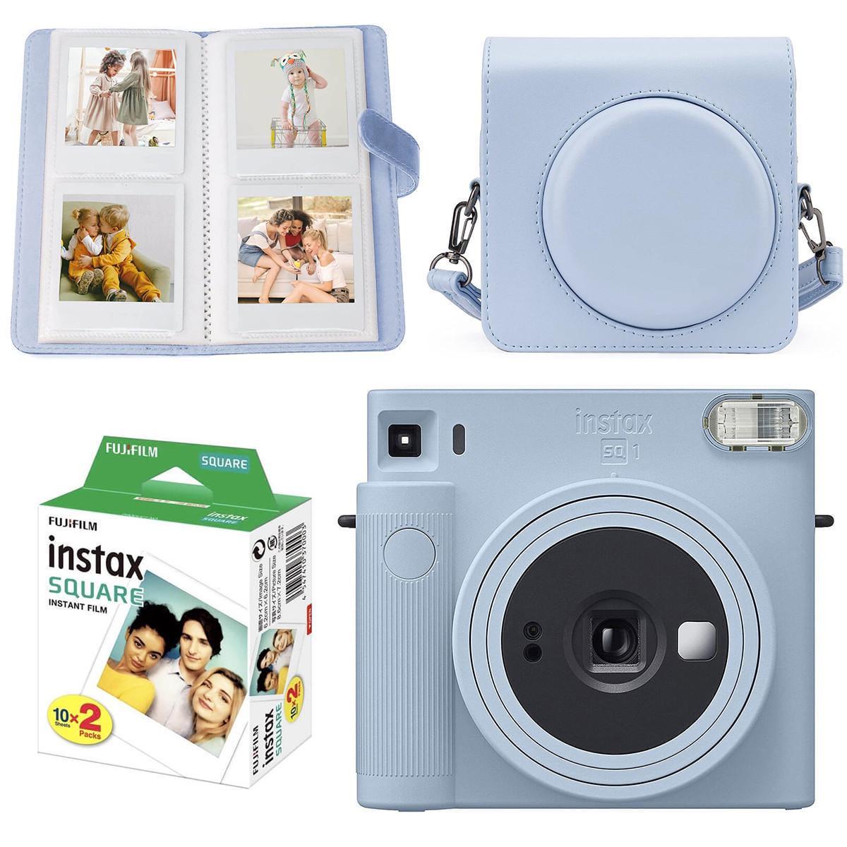 Подарочный набор Fujifilm Instax Square SQ1 фотобумага 20 шт./чехол/фотоальбом 80 фото Голубой
