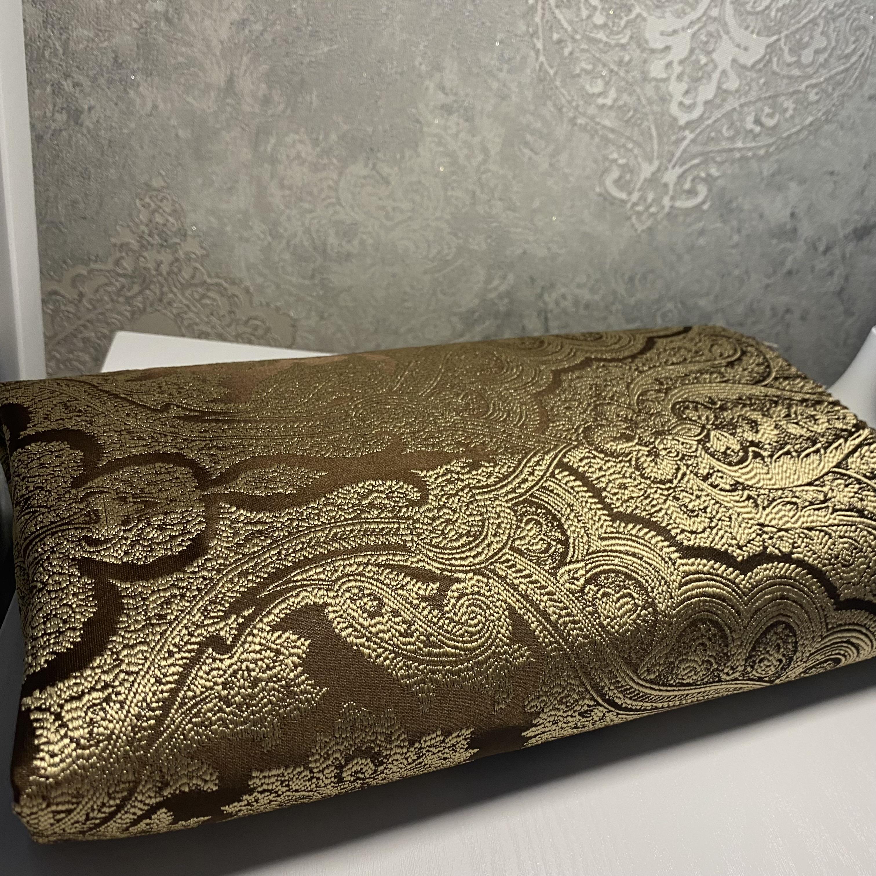 Тканина жакард Mebellini Валенсія 145 см Шоколад (MTEP2000-001) - фото 3