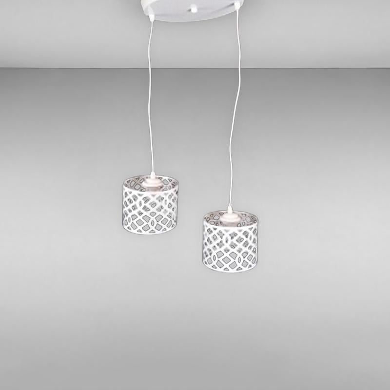 Люстра підвісна Light House NM-15749/2 WT+WT на дві лампи Білий