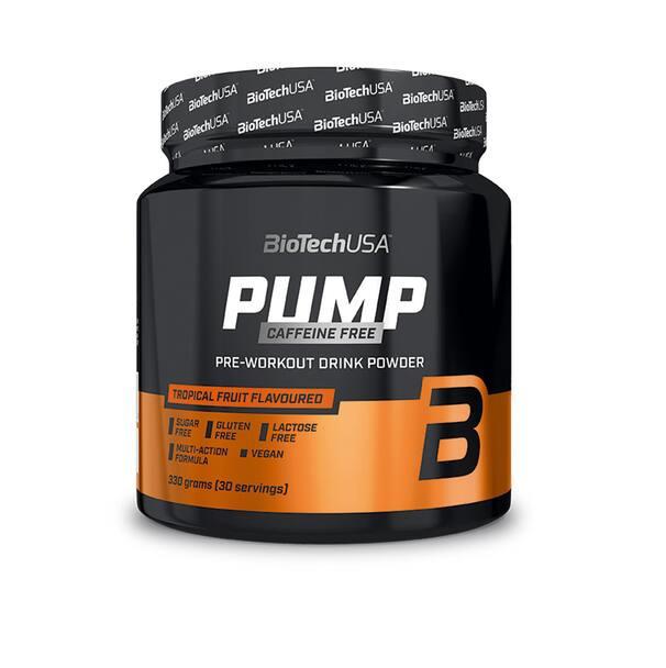 Комплекс до тренировки BioTechUSA Pump Caffeine free 330 g /30 servings/ Tropical Fruit