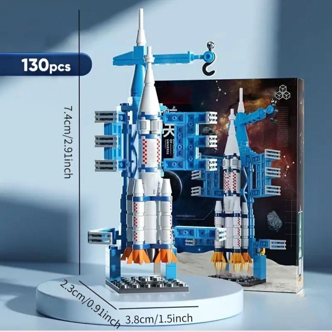 Конструктор детский космический корабль 130 дет. Синий - фото 2 Конструктор детский космический корабль 130 дет. Синий - фото 2