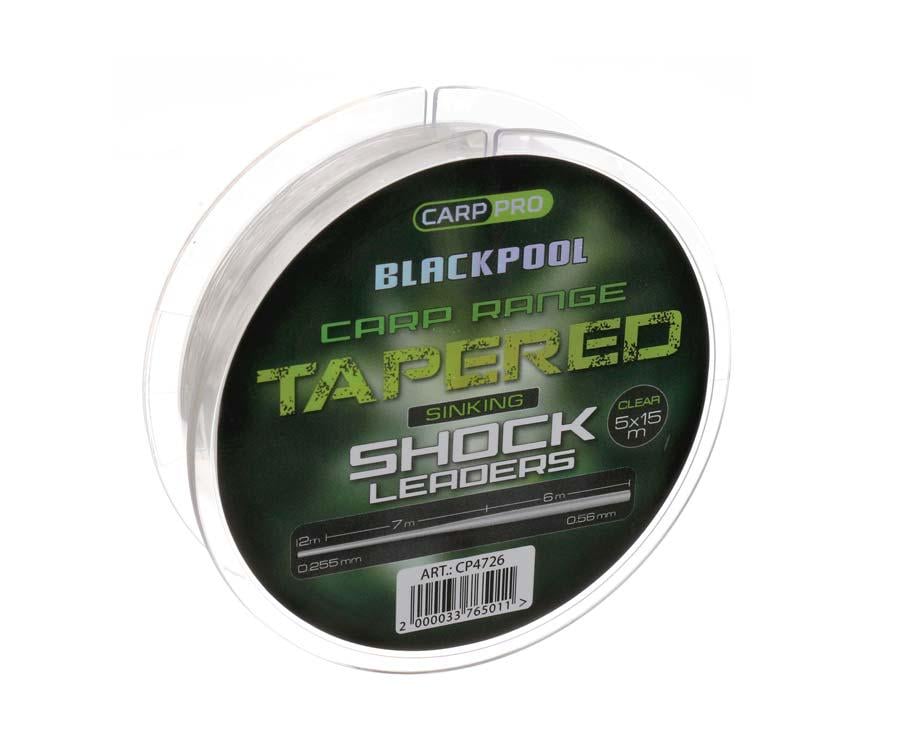 Конусний монолідер Carp Pro Blackpool Carp Tapered Leaders 0,255-0,56 мм