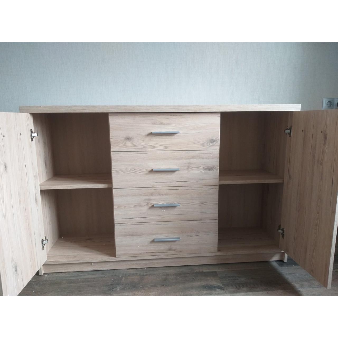 Комод в гостиную Гербор Шанталь KOM2D4S Дуб Санремо светлый (GRB-1171) - фото 3 Комод в гостиную Гербор Шанталь KOM2D4S Дуб Санремо светлый (GRB-1171) - фото 3