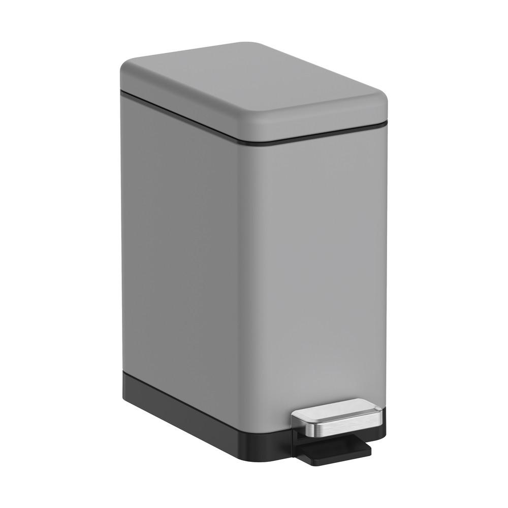 Мусорное ведро с плавным закрытием Koer TC-010210-07 прямоугольное 10 л Серый (KR5599) - фото 2 Мусорное ведро с плавным закрытием Koer TC-010210-07 прямоугольное 10 л Серый (KR5599) - фото 2