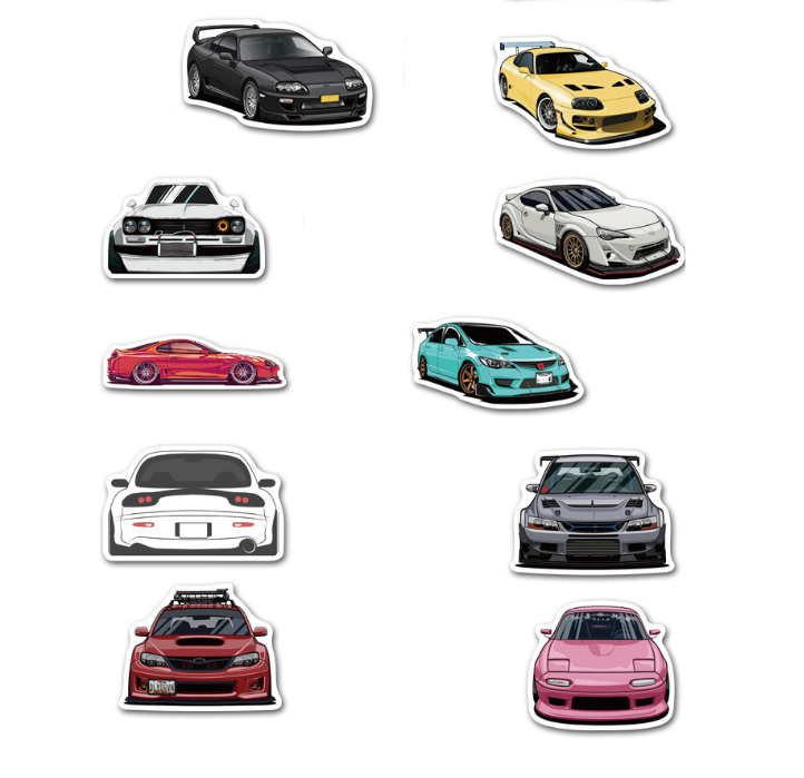 Наклейки Автогонки для гаджета/телефона/авто 10 шт. (10135)