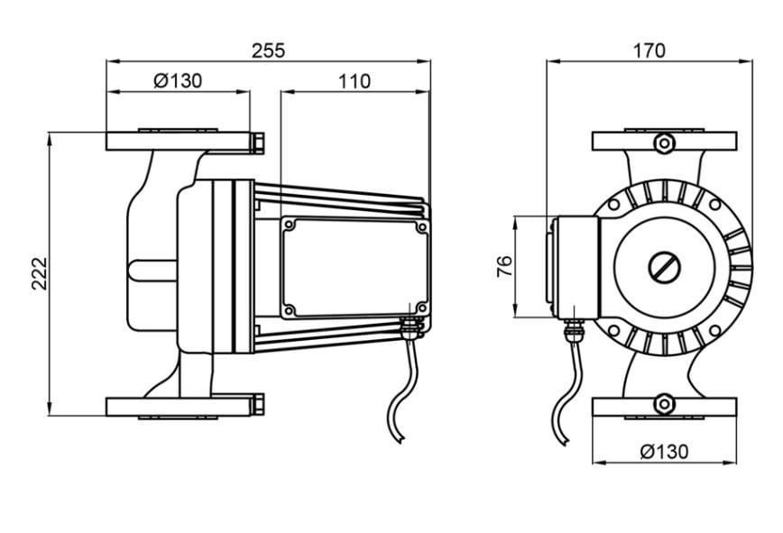 Циркуляційний насос Thermo Alliance LPS LPA40-13-550 фланцевий (LPA4013550T) - фото 3 Циркуляційний насос Thermo Alliance LPS LPA40-13-550 фланцевий (LPA4013550T) - фото 3