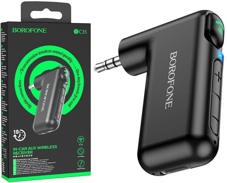 Ресивер аудіо Borofone BC35 Bluetooth Black (37538)