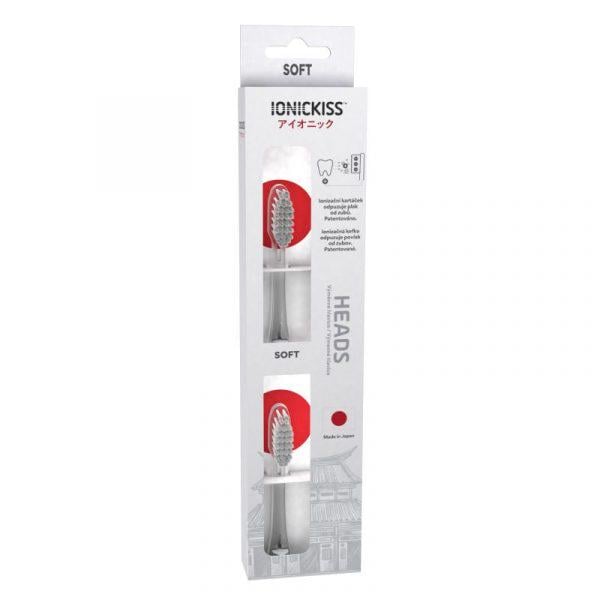 Насадка-щітка іонна IONICKISS Soft м’яка 2 шт. Білий (IO21-02W)