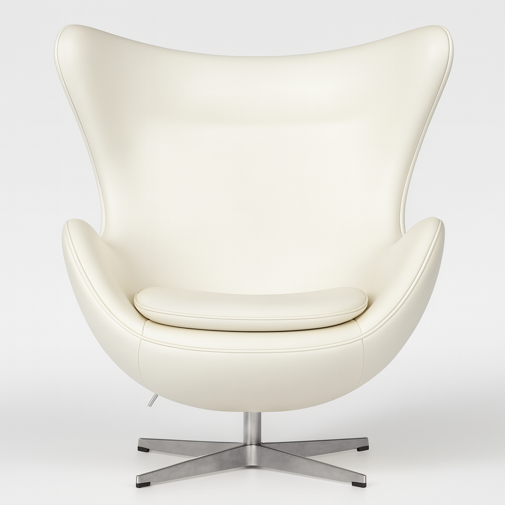 Крісло Егг екошкіра Білий (30560931) - фото 4 Крісло Егг екошкіра Білий (30560931) - фото 4