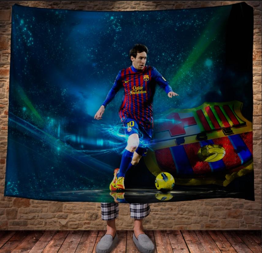 Плед с 3D принтом Месси Барселона 150x200 см (epi_0169)
