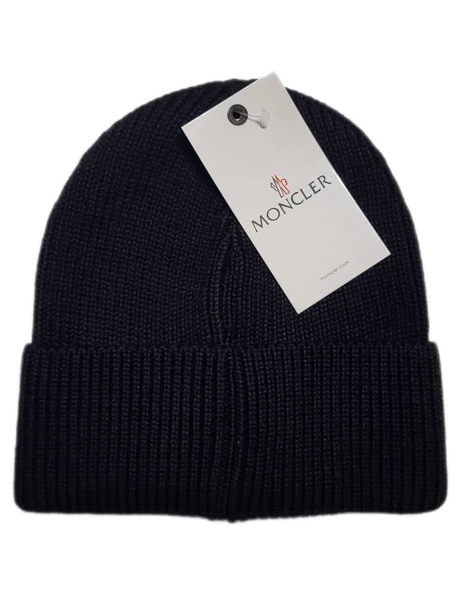 Шапка Moncler Черный (HAT-MON-002-BLK) - фото 2