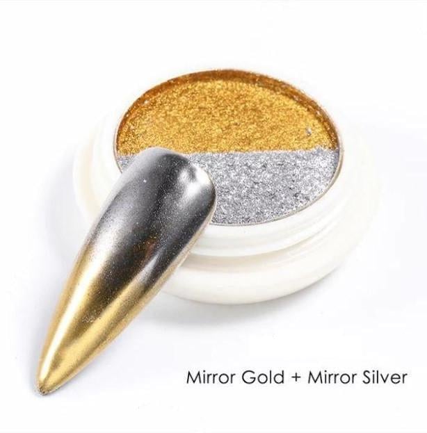 Дзеркальна втирка двокольорова Срібний/Золотий (1266665565)