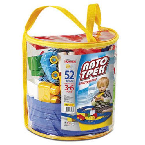 Конструктор детский ЮНИКА 682 Автотрек 52 дет.