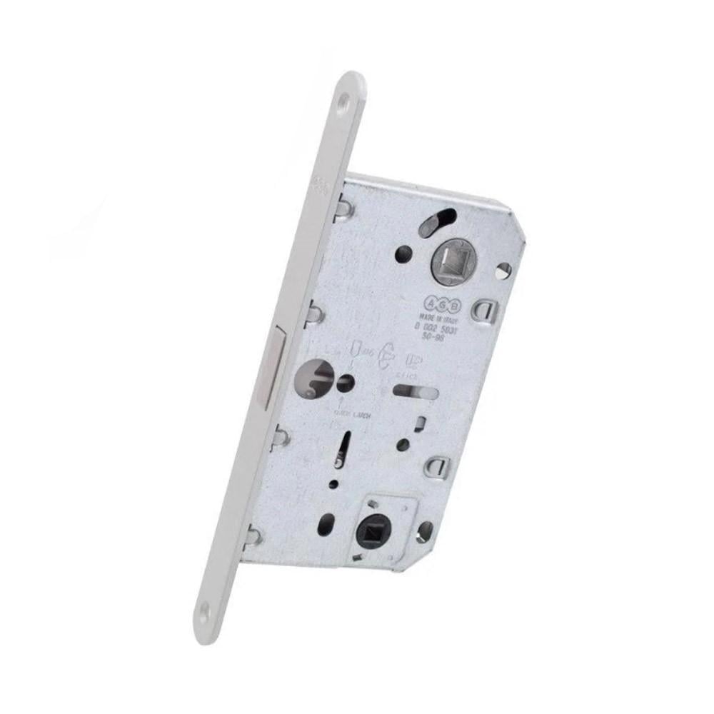 Замок міжкімнатний AGB WC Mediana Polaris магнітний з планкою Сатин (23289624)