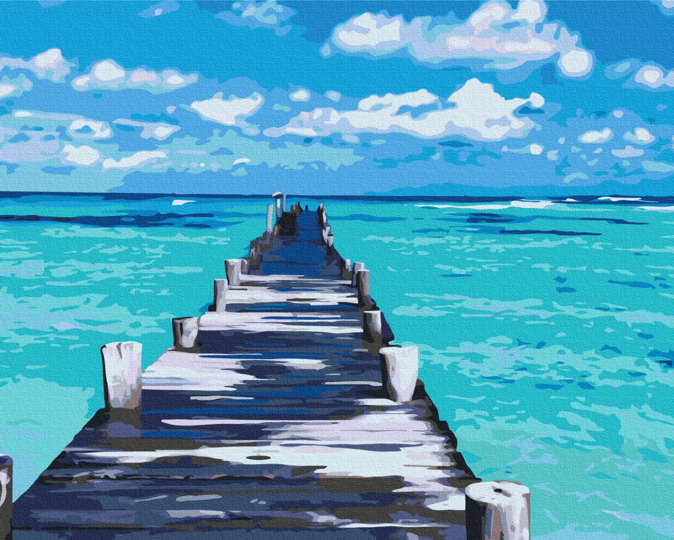 Картина по номерам Brushme Лазурная дорога 40x50 см (PBS52180)