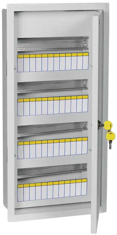 Щит распределительный УЕК ЩРв-48 48 модулей IP31 встраиваемый c замком металлический 620х310х120 мм (MKM14-V-48-30-U) Щит распределительный УЕК ЩРв-48 48 модулей IP31 встраиваемый c замком металлический 620х310х120 мм (MKM14-V-48-30-U)