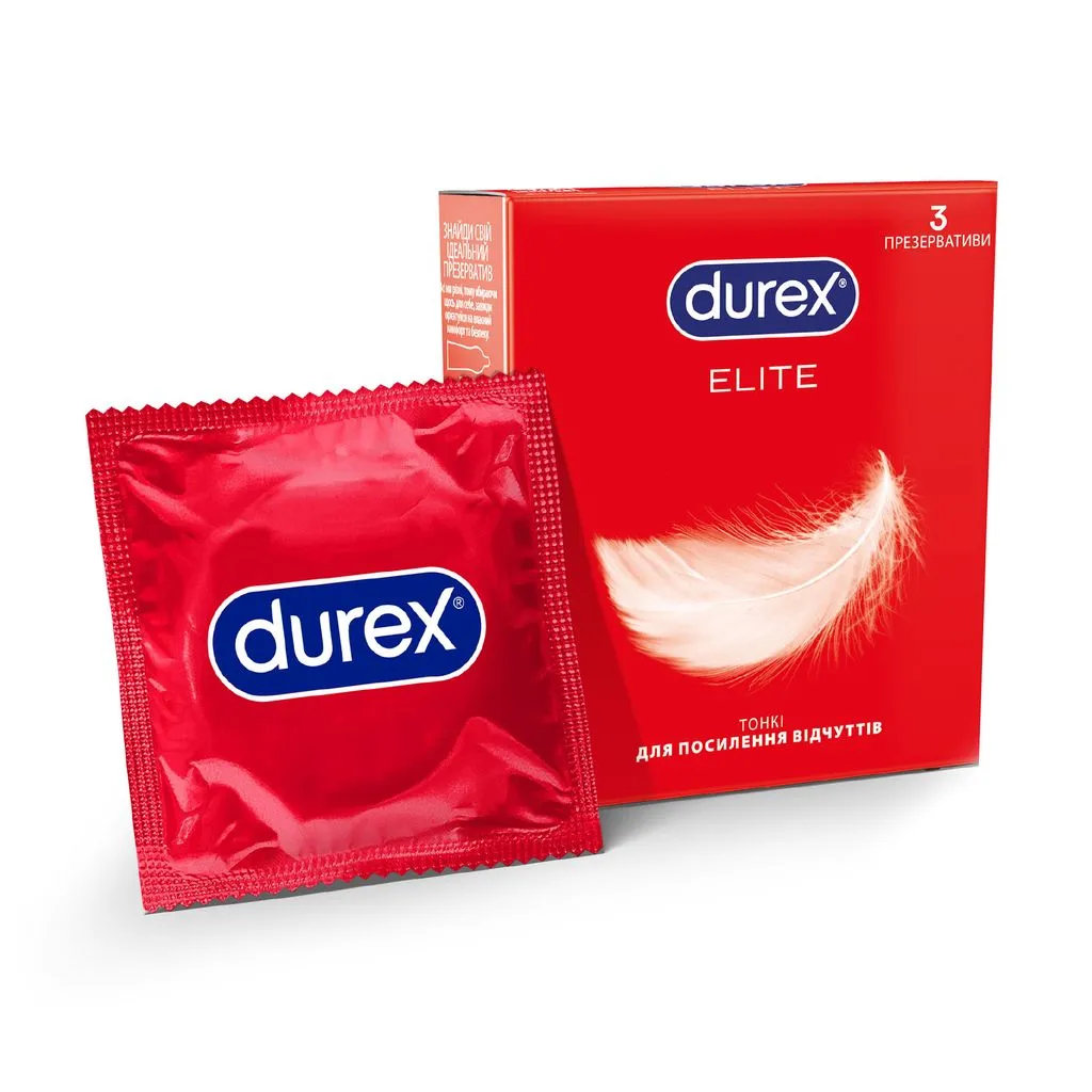 Презервативы ультратонкие Durex Elite 3 шт. (000002552)