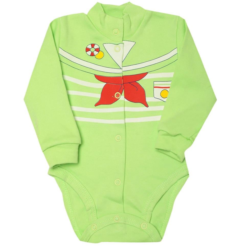 Боді дитяче для хлопчика GABBI Моряк р. 62 Зелений Боді дитяче для хлопчика GABBI Моряк р. 62 Зелений