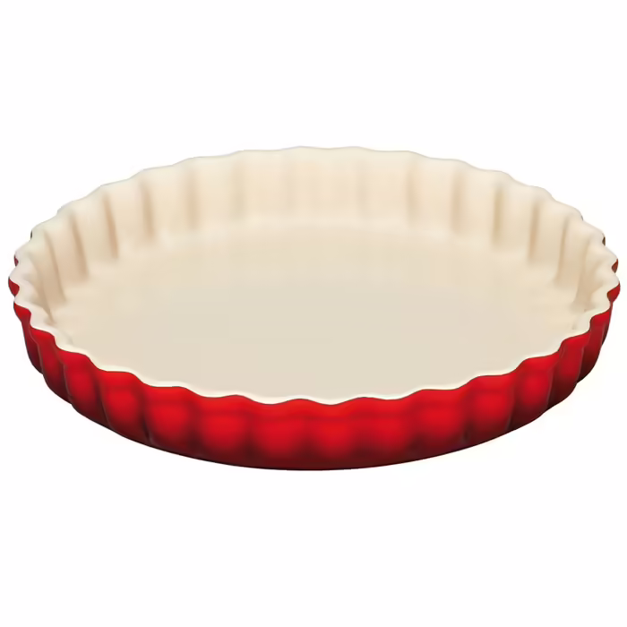 Блюдо для запікання кругле Le Creuset хвилясте 24 см Бордовий (2462458)