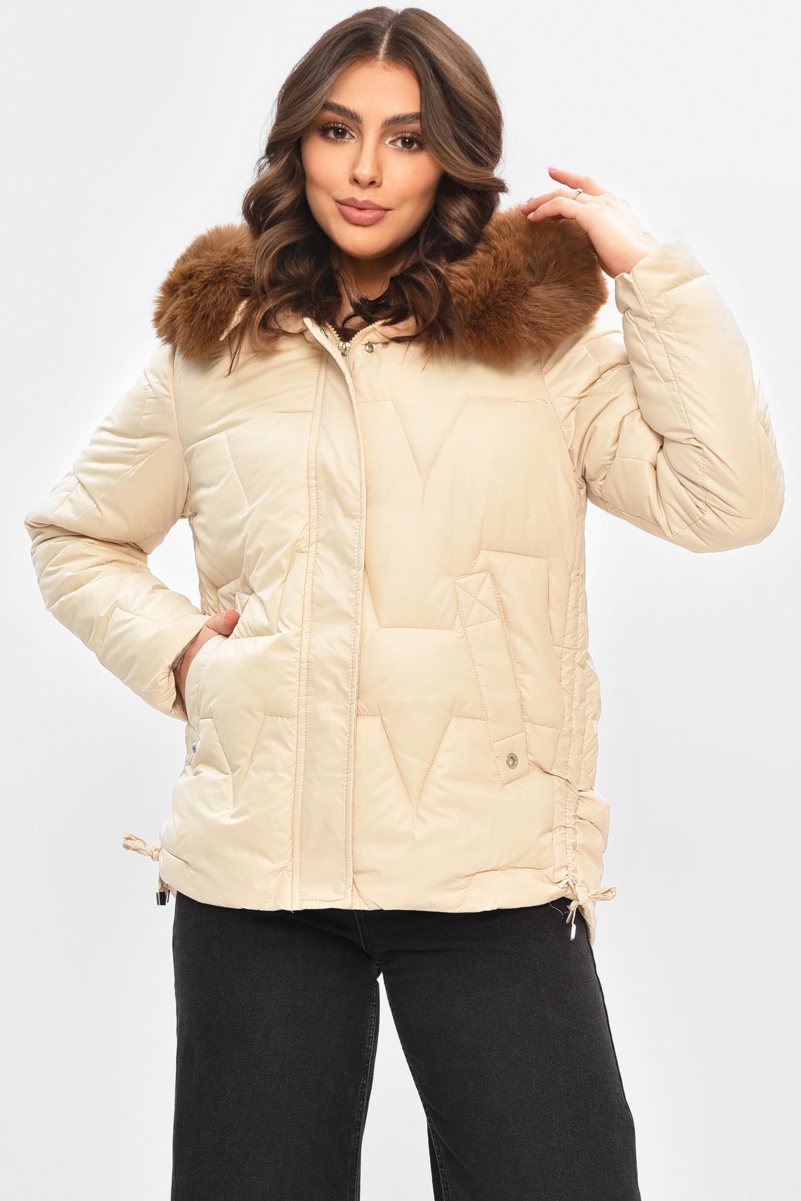 Куртка женская демисезонная XL Молочный (206969) Куртка женская демисезонная XL Молочный (206969)