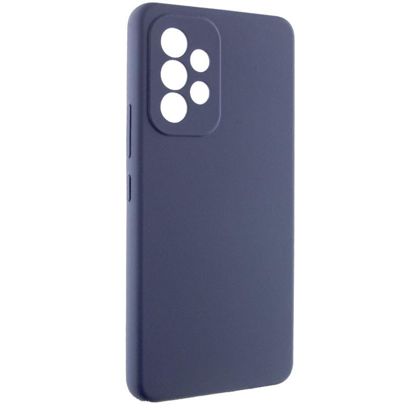 Противоударный Чехол Silicone Cover Lakshmi Full Camera (AAA) для Samsung Galaxy A73 5G Темно-синий / Midnight blue - фото 2