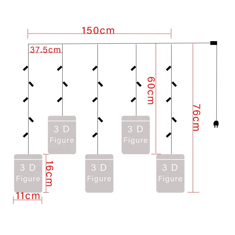 Гірлянда світлодіодна Ltl Різдво 1,5 м завіса - фото 6 Гірлянда світлодіодна Ltl Різдво 1,5 м завіса - фото 6