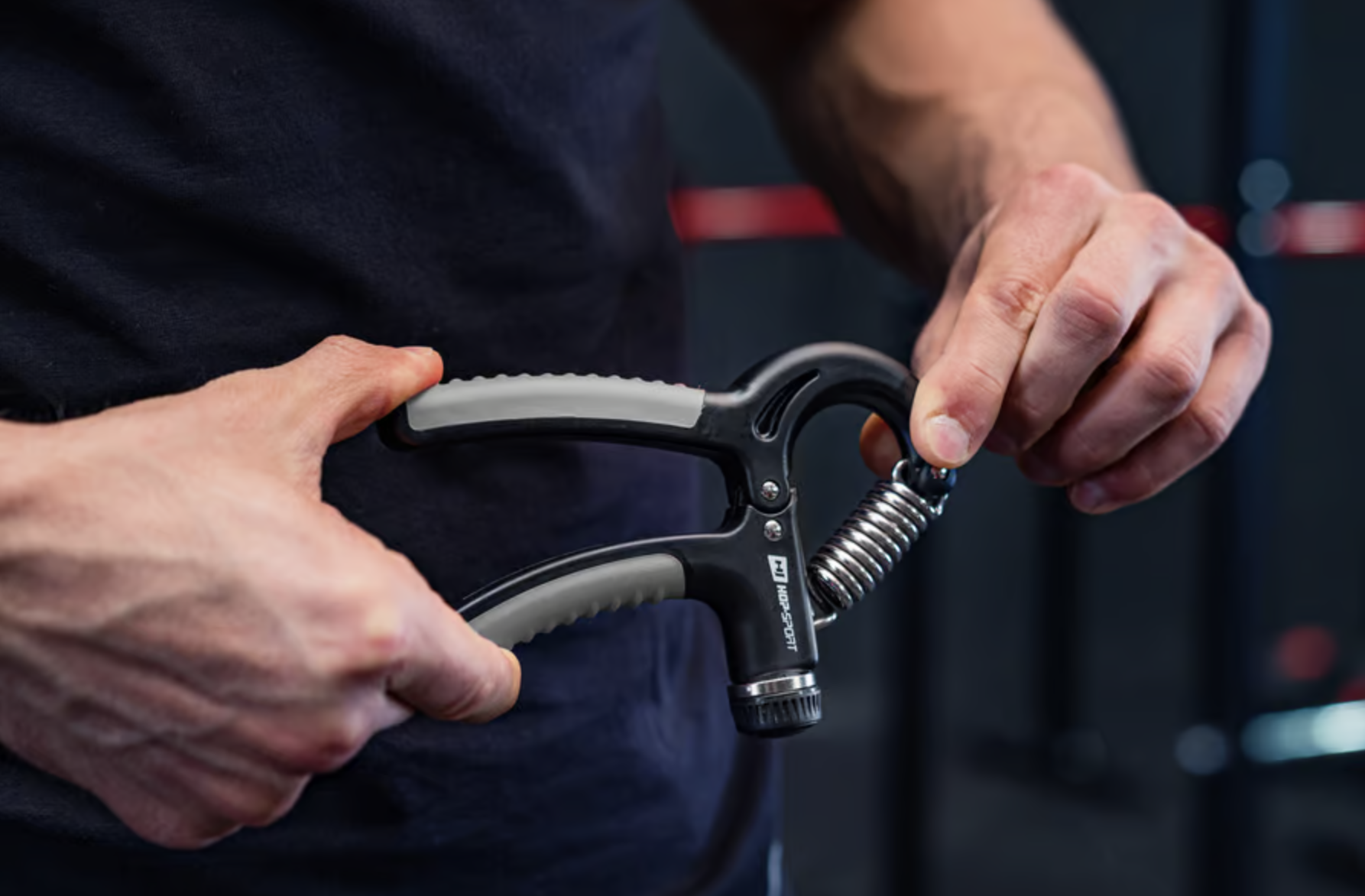 Эспандер регулируемый Hop-Sport 5-60кг HS-P060HG Черно-серый (4259) - фото 4