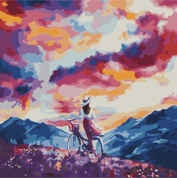 Картина по номерам Идейка Дыхание ветра 40х40 см в термопакете (KHO2078)