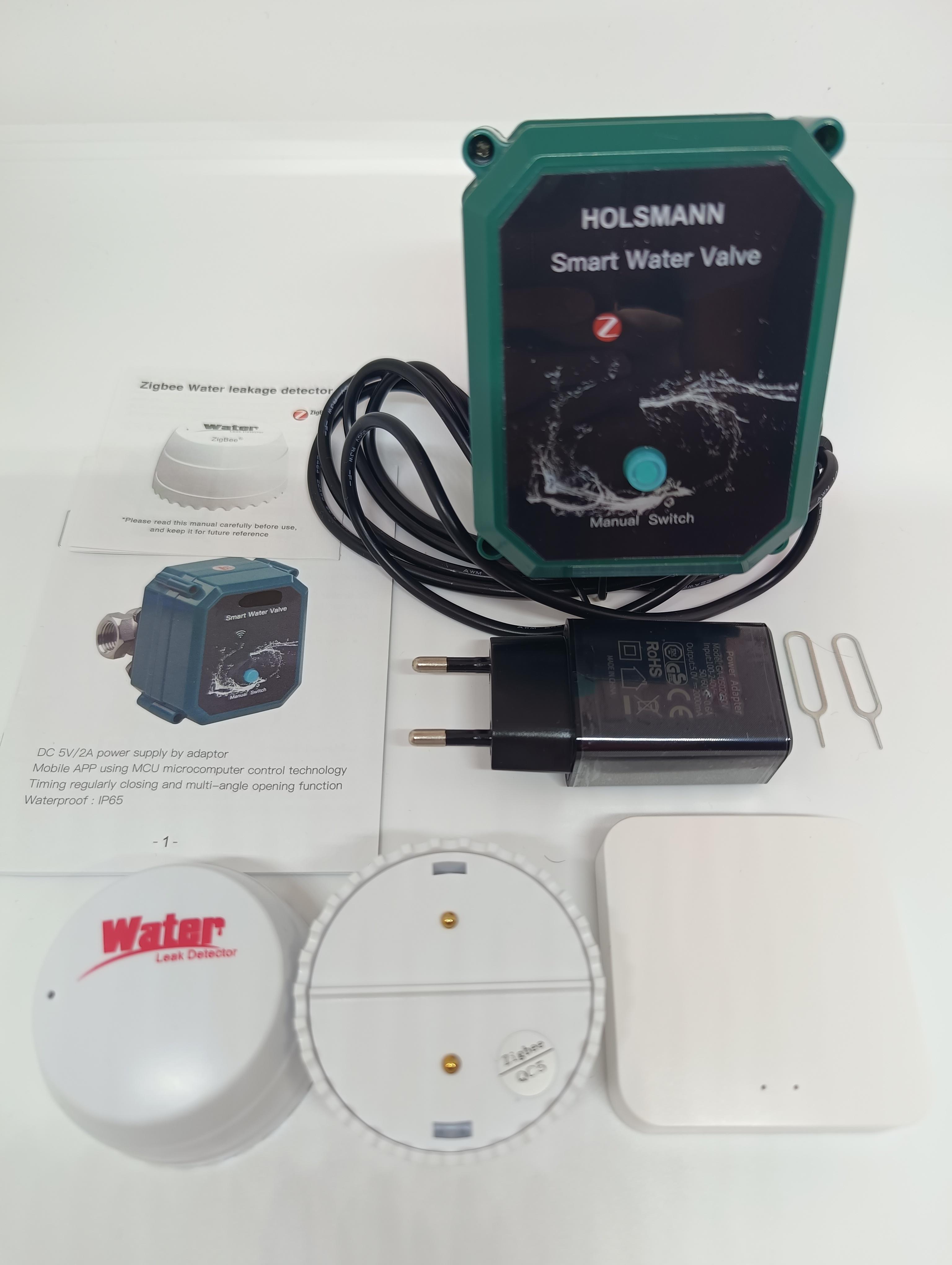 Умная система защиты от потопа Zigbee Water Stop беспроводная 1/2" (3908)