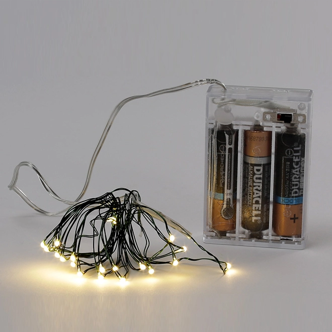 Гирлянда LED теплый свет 20 светодиодов 2 м (12534)