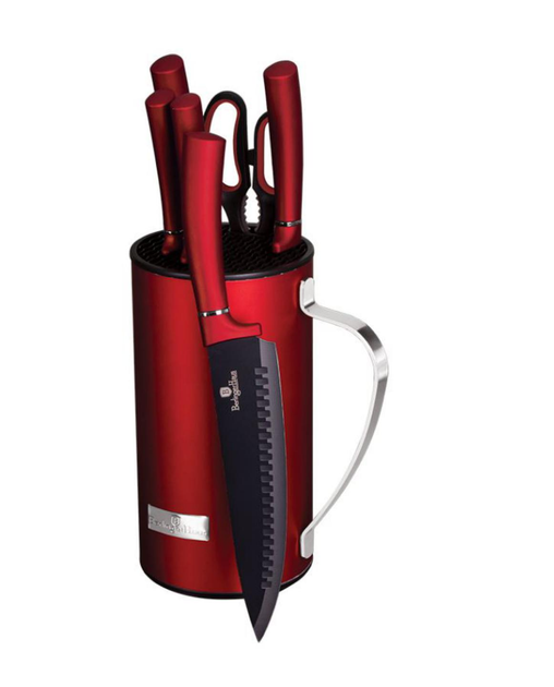 Набір ножів Berlinger Haus Metallic Line Burgundy Edition 7 (BH-2582)