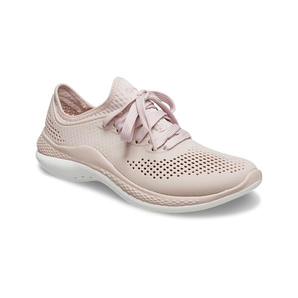 Кроссовки женские Crocs Literide 360 Pacer M5W7 р. 37 24 см Pink Clay/White (206715-W) - фото 2