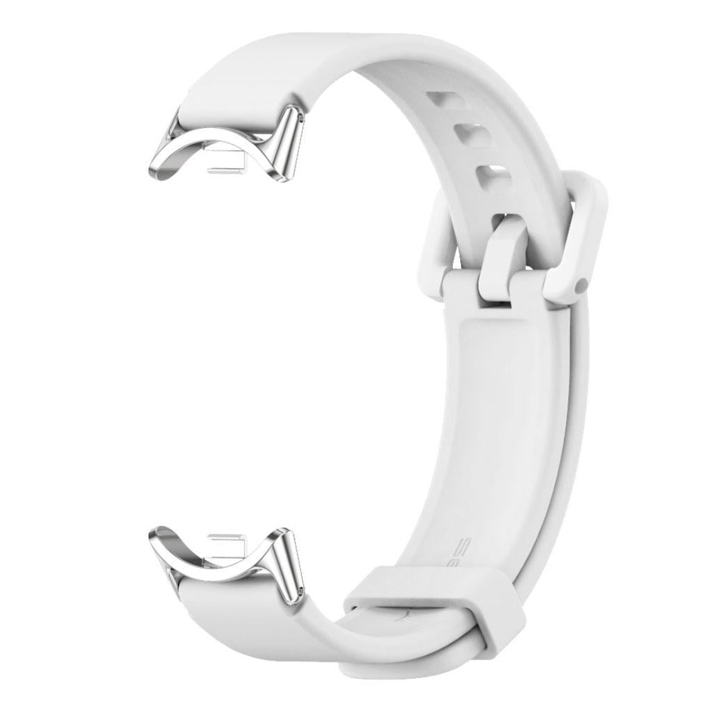 Ремешок силиконовый Mijobs для фитнес браслета Xiaomi Mi Smart Band 8 White (1926254753)