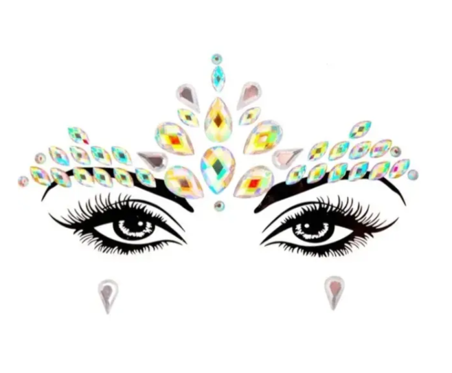 Камені для обличчя блискучі One size Різнокольоровий (9088/50) Камені для обличчя блискучі One size Різнокольоровий (9088/50)