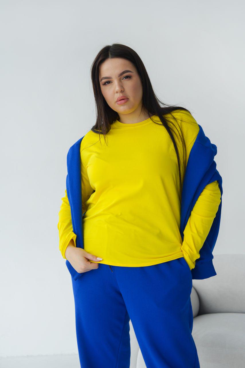 Лонгслив женский р. 56-58 Желтый (14-7719 19) - фото 4 Лонгслив женский р. 56-58 Желтый (14-7719 19) - фото 4