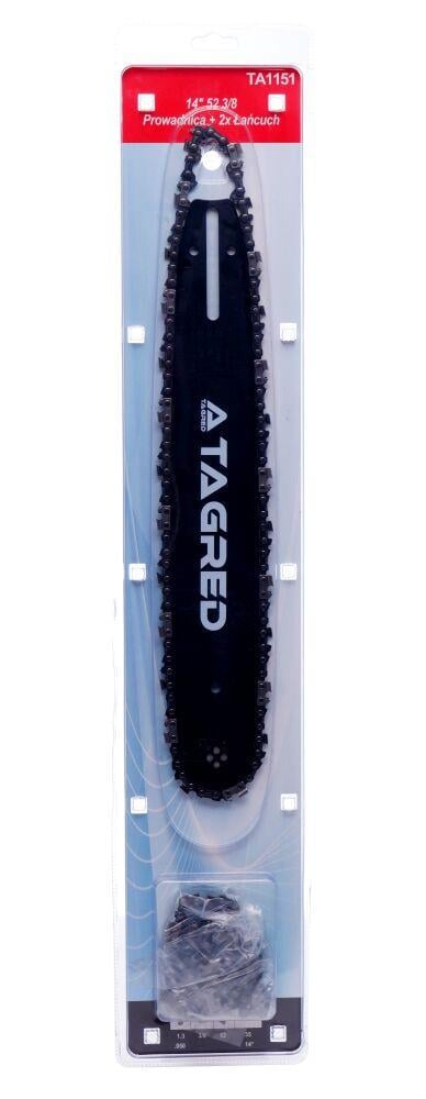 Комплект шини та 2 ланцюгів для бензопили TAGRED TA1151 14" 35 см - фото 7 Комплект шини та 2 ланцюгів для бензопили TAGRED TA1151 14" 35 см - фото 7