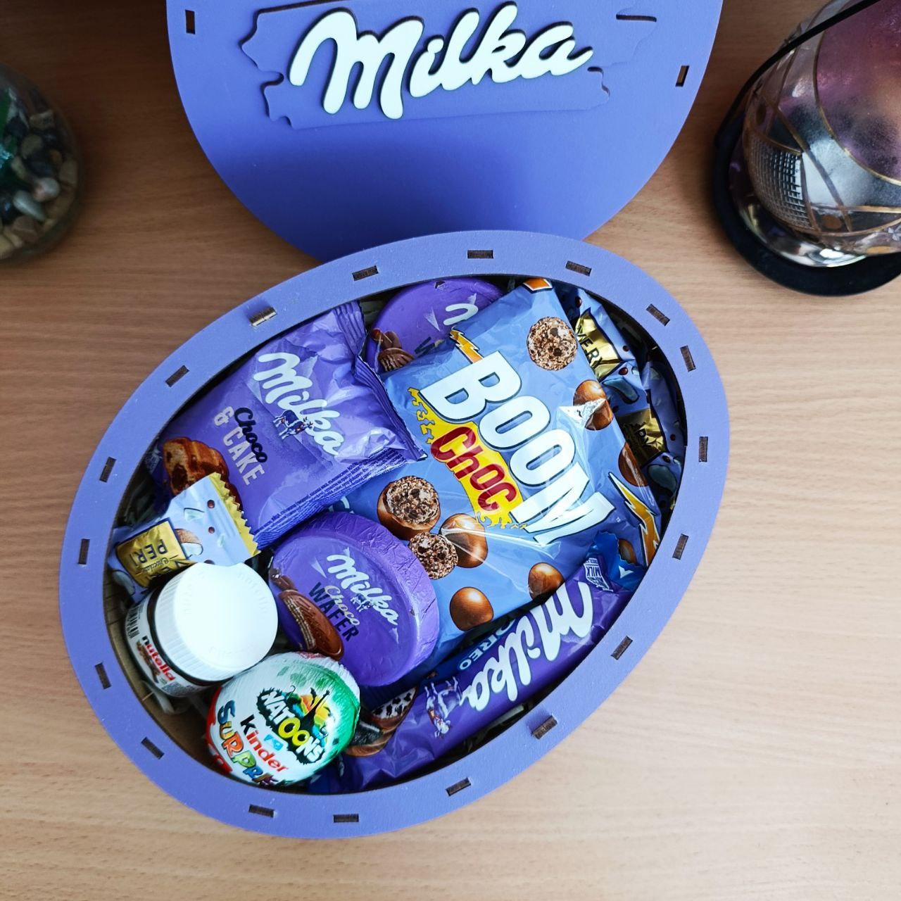 Подарочный бокс милка со сладостями для ребенка/девушки на день рождения/новый год/8 марта (ar271) - фото 4