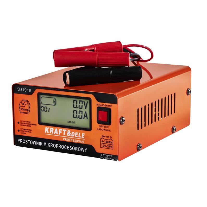 Зарядний пристрій для акумуляторів Kraft&Dele KD1918 12-24 В 10 A