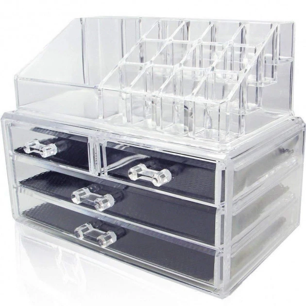 Органайзер для косметики Cosmetic Storage Box 4 ящика 24 ячейки (17945591) Органайзер для косметики Cosmetic Storage Box 4 ящика 24 ячейки (17945591)
