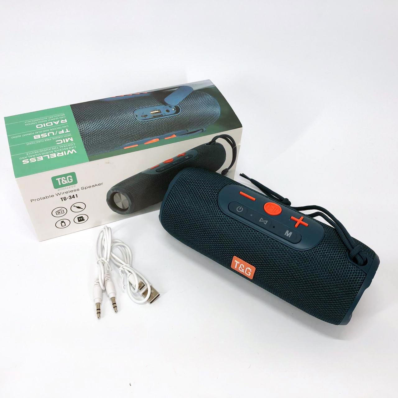 Колонка портативна Bluetooth TG341 зі шнурком Синій - фото 6 Колонка портативна Bluetooth TG341 зі шнурком Синій - фото 6